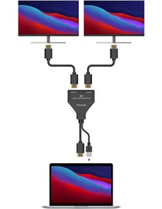 AiSENS Splitter Hdmi 1X2 Salidas Con Alimentacion Por Usb 4K 30Hz Full HD A123-0654