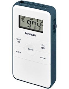 SANGEAN Radio Bolsillo Digital POCKET DT-140 Gris AM/FM 40 Memorias/Temporizador