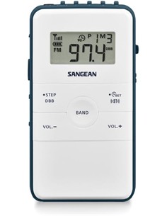 SANGEAN Radio Bolsillo Digital POCKET DT-140 Gris AM/FM 40 Memorias/Temporizador