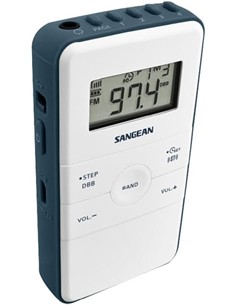 SANGEAN Radio Bolsillo Digital POCKET DT-140 Gris AM/FM 40 Memorias/Temporizador