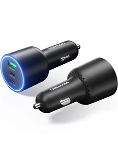 VENTION Cargador de Coche 2X Tipo C 1XUsb 165W Negro FFPBO
