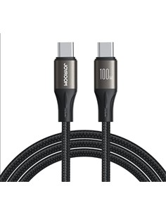 JOYROOM Cable Datos Tipo C M/M 100W 1.2Mtrs Negro