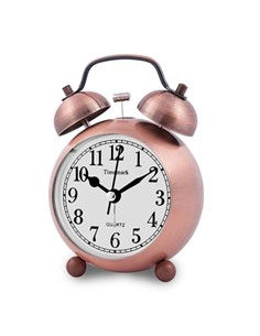 SAMI Reloj Despertador Analogico Con Campana Metalico Surtidos Dorado Bronze Negro CL-510