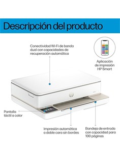 HP Impresora Multifuncion Envy 6120e Wifi,Copiadora,Escaner Apple AirPrint