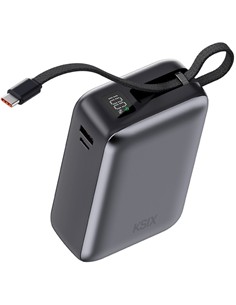 KSIX Bateria Externa 30000Mah 65W 2xTipo C/1xUsb A BPB30PD65INTG