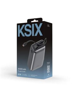 KSIX Bateria Externa 30000Mah 65W 2xTipo C/1xUsb A BPB30PD65INTG