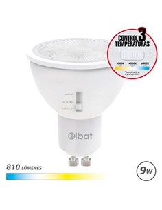 ELBAT Bombilla Led EB0278 9W 810Lm 3 Modos Luz Calida/Luz Blanca/ Luz Fria
