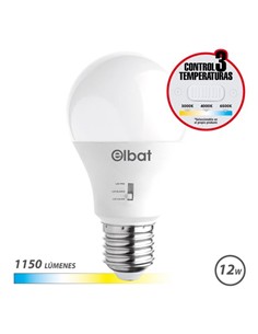 ELBAT Bombilla Led E27 EB0582 1150Lm 3 Modos Luz Calida/Fria/Blanca