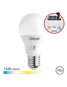 ELBAT Bombilla Led E27 EB0583 1520Lm 3 Modos Luz Calida/Fria/Blanca