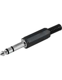 NIMO Conector Para Montar Jack 6.3 Estereo CON211 Negro
