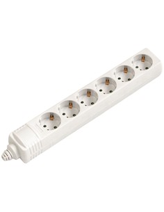 NIMO Regleta SIN CABLE/SIN INTERRUPTOR Con 6 Enchufes y Interruptor MEL258