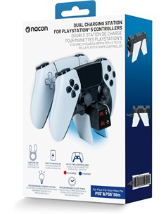 NACON Estacion de Carga Dual Para Mandos de Playstation 5/PS5 Slim