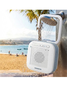 SANGEAN Altavoz Bluetooth Impermeable Para Ducha H200 Blanco