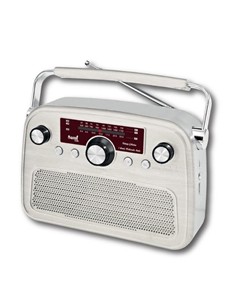 SAMI Radio Vintage Recargable/BT/Usb Blanco RS-11846