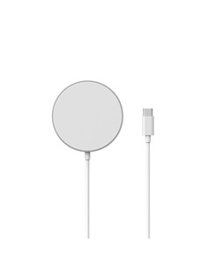 KSIX Cargador Inalambrico MAGNIBOOST Magsafe 15W 1mtr BQIMAG01BC