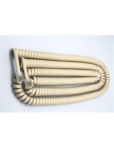 Cable Rizado Telefonico 7.5M Color Marfil 1533