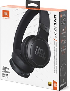 JBL Auricular Casco Bluetooth LIVE 670NC Con Cancelacion De Ruido Negro