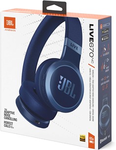 JBL Auricular Casco Bluetooth LIVE 670NC Con Cancelacion De Ruido Azul
