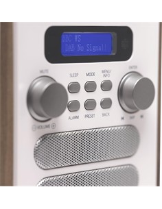 DENVER Radio Portatil DAB FM Vintage Blanco DAB-48