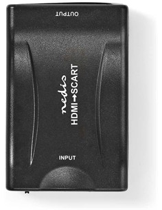 NEDIS Convertidor Hdmi Entrada a Euroconector Salida 1080p Full HD Con Alimentacion VCON3461BK