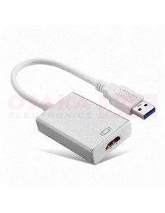 SANDA Convertidor Usb/M 3.0 A Hdmi/H 4K Blanco