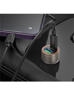 HOCO Cargador De Coche 30W 1xTipo C+1xUsb A Z57A