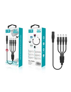 M2TEC Cable Alimentacion 4 en 1 Con 4 Macho/1 Hembra M2-DC6