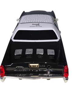 SAMI Altavoz Inalambrico Vintage Coche CADILLAC Negro 10W RS-9109 TWS,FM,Usb,Micro Sd