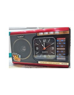 SANDA Radio Vintage AM/FM Con Reloj/Bluetooth 928