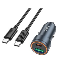 HOCO Cargador Coche 30W+Cable Tipo C M/M Z57A