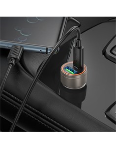 HOCO Cargador Coche 30W+Cable Tipo C M/M Z57A