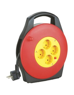 ELBAT Enrollador de Cable 10Mtrs Cable 3x1.5mm EB0211
