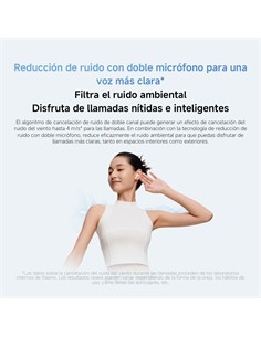 XIAOMI Auricular Bluetooth Redmi Buds 6 Active Con Base Cargadora Blanco