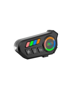 XO Intercomuncador Bluetooth para Casco de Moto XO-BE56 Con Luz Led Colores, 2 En 1 Microfono