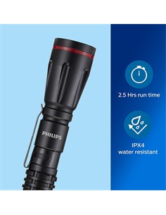 PHILIPS Linterna Led 160 Lumenes 65Mtrs A Pilas Resistente al Agua IPX4 SFL1001P/10