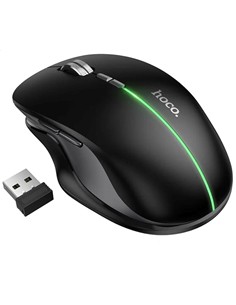 HOCO Raton Inalambrico Recargable 400 Mha Bluetooth 2.4G GM40 Negro