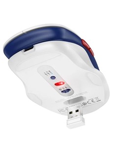 HOCO Raton Inalambrico recargable 400Mha Bluetooth 2.4G GM40 Blanco