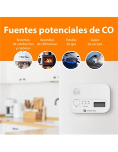 SMARTWARES Detector de Monoxido de Carbono FGA-1304 A Pilas