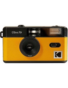 KODAK Film Camara Fotos Analogica Con Flash ULTRA F9 Amarilla
