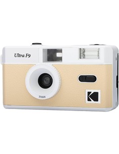 KODAK Film Camara Fotos Analogica Con Flash ULTRA F9 Beig