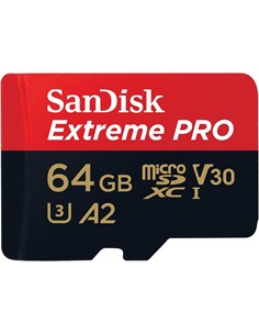 SANDISK Tarjeta Memoria Micro SDXC 64Gb Extreme Pro UHS-I 200MB/s 4K con Adaptador