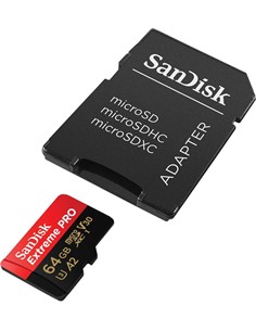 SANDISK Tarjeta Memoria Micro SDXC 64Gb Extreme Pro UHS-I 200MB/s 4K con Adaptador