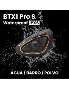 MIDLAND Intercomunicador Moto BTX1 PRO S  Bluetooth Conf Hasta 4 Personas Distancia 800 Mtrs