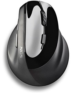 NGS Raton Inalambrico Vertical Ergonomico EVO MOKSHA Recargable Silencioso Negro