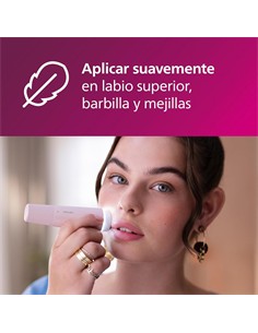 PHILIPS Depiladora Facial Series 5000 BRR454/00 Con Espejo y Luz Led Incorporado A Pilas
