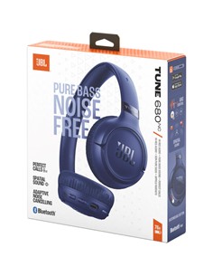 JBL Auricular de Casco Bluetooth TUNE 680 NC Azul Cancelacion Ruido 76H Plegable