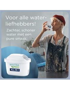 BRITA Jarra de Agua Filtrante 2.4L Marella Con 2 Filtros Maxtra Pro All IN 1 Blanca