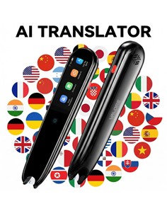 VALORE Boligrafo Escaner y Traductor AI Con Pantalla 2.5" Tactil HD Camara 134 Idiomas AI-002