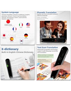 VALORE Boligrafo Escaner y Traductor AI Con Pantalla 2.5" Tactil HD Camara 134 Idiomas AI-002