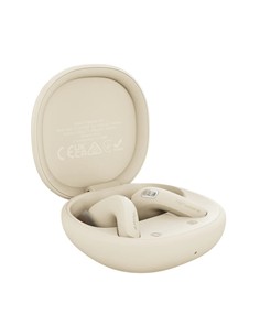 HIFUTURE Auricular Bluetooth FLYBUDS4 AI Beig Latte Traduccion Simultanea 130 Idiomas Cancelan Ruido